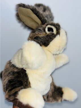 Diesel Plush Bunny Toy in Cream and Brown